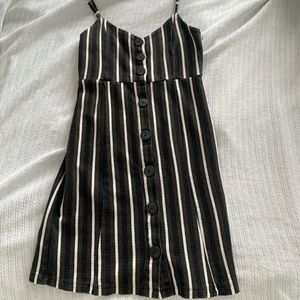 Brown Striped Dress